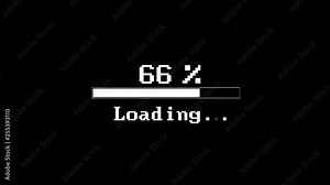 YOU HAVE BEEN HACKED Loading Bar Text Animation, Rendering, Background, Alpha Channel, Loop, 4k