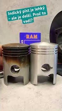 Jawa ČZ 175 / 356 ale i 450, 470 #jawa a Jawa 350. Indický píst je lehký, ale proč je dělají delší