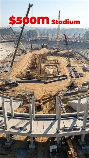 How a $500M Stadium Is Built | Full Construction Timelapse