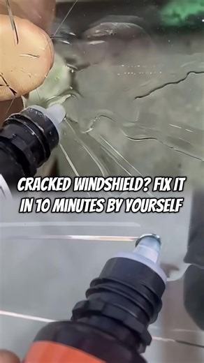 Dealing with a windshield chip? Here’s how to fix it yourself. #car #carcare #carrepair #windshieldrepair #carhacks