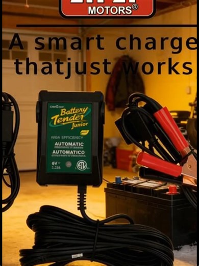 The no-brainer battery charger. Green means go, red means… plug it in. 🧠💚#IdiotProof #easytouseproducts #BeginnerFriendly #FordF150 #F150 #SmartGadget #BatteryMaintainer
