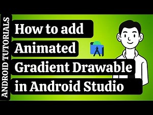 How to add Animated Gradient Background Android Studio| Animated Gradient Drawable|#AndroidTutorials