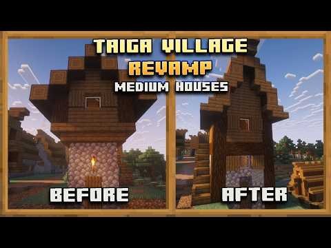 How to Improve Taiga Medium Houses 1 - 4 in Minecraft