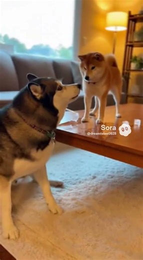 Shiba Spills Ice Water on Sleeping Husky… and Chaos Begins! 😂🐶💦