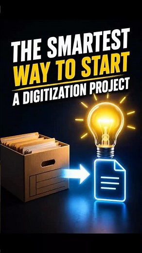 The Smartest Way to Start a Digitization Project #digitization #tips