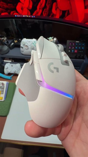 The Logitech G502 X Plus packs LIGHTFORCE hybrid optical-mechanical switches, the HERO 25K sensor,