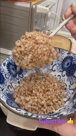 Buckwheat very easy to cook-20 min in the stove, healthy delicious with butter.