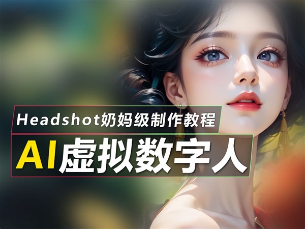 AI虚拟数字人-奶妈级3D虚拟数字人制作教程