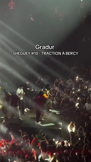 Sur du Gradur fait des pompes des tractions !! SHEGUEY 10 à Bercy #gradur #concert #sheguey