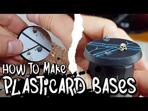 How to Make Plasticard/Styrene Sheet Topped Bases