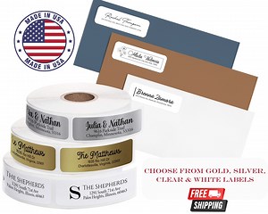Address Labels Roll - Modern Address Labels - Address Labels 250 500 - Return Address Labels Roll - Return Address Stickers - Etsy
