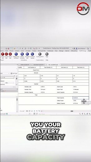 Fire Alarm Battery Calculations in Revit