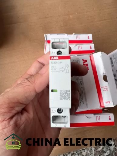 ABB ESB20-20N-06 contactor https://www.bestcontactor.com/product/abb-esb20-20n-06-contactor/ This is a 2-pole, 20A, 2NO, 230V AC/DC universal coil modular installation #contactor, suitable for single-phase load control in residential and industrial environments. It features silent operation, low power consumption, and integrated overvoltage protection, with a width of only 18mm and standard 35mm DIN rail mounting. Order code: 1SBE121111R0620. #ABB ESB20-20N-06 is a compact, high-performance inst