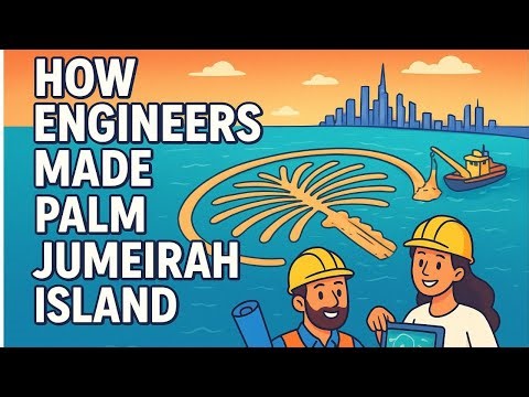 How Engineers Made The Massive Palm Jumeirah Island in Dubai | Incredible Engineering Miracle 🌴🌊
