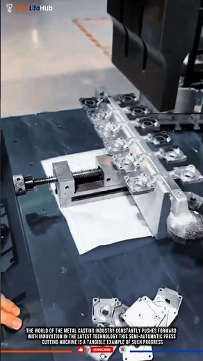 Innovation Technology Press Cutting Machine: Semi-Automatic Precision Cast Metal Cutting #tech