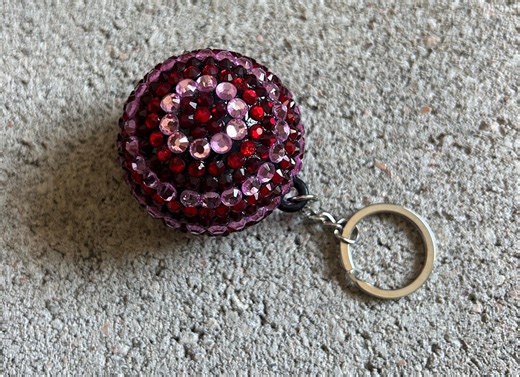 Bedazzled Crystal Magic Ball Keychain - Etsy