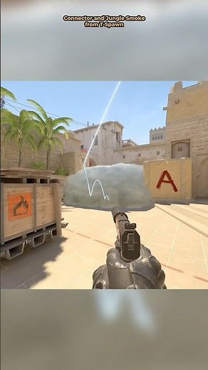 Mirage easy Connector and Jungle smoke from T-Spawn | CS2 April 2026 #cs2 #cs2smokes #cs2gameplay