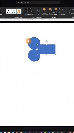 How to merge shapes in PowerPoint #shorts