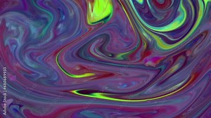 This stock video features a slow motion footage of oil paint motion, where Paint pigment are separated by light paint. Use this clip as background for creative concept videos, presentations, and more.