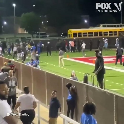 Massive fight at high school football game