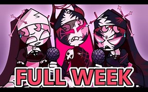 【优质腐化sarvente更新】重制版全流程演示FNF EVIL SKID n PUMP vs SARVENTE FULL WEEK