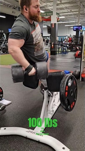 100lbs Side Oblique Crunches (Lite) [Left Side] | #fitness #shorts #obliques 💪