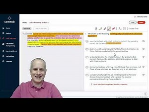 How to Complete a LSAT Argument Using the Highlight tools from LawHub Logical Reasoning Drill Set 5