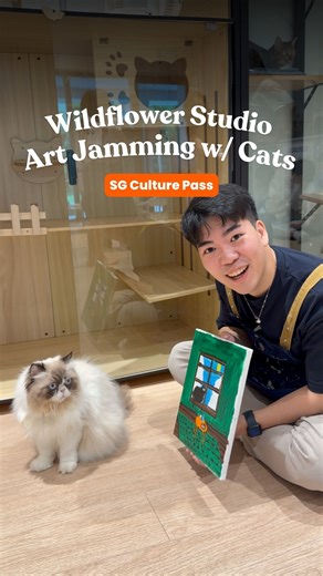 Klook Singapore on Instagram: "How to Art Jam with Cats at Wildflower Studio 👇 If you’re feeling stressed, we’ve got the ultimate therapy: Art Jamming with Cats at Wildflower Studio! 🌸 It’s the fur-real deal: ✨ A 2.5h semi-guided cute date idea that isn’t just dinner ✨ Paint, canvases, and many cats provided ✨ SG Culture Pass available – $48.00 And what's better? Wildflower Studio runs a fostering program that rehabilitates and rehomes rescue cats. 💬 Comment "CAT" and we'