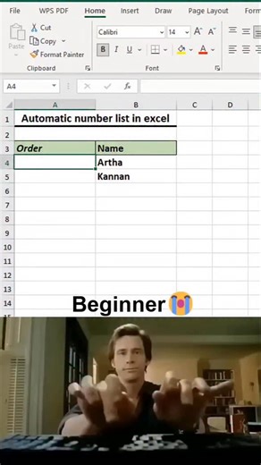 Time to Office on Instagram: "Automatic number list in excel  #exceltutorial #exceltips #exceltricks #spreadsheets"