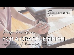 Prep Furniture for a Crackle Finish | Miss Mustard Seed's Milk Paint