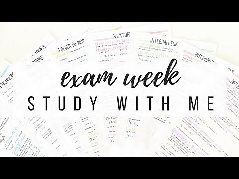 How I study on the week before an exam - Study with me | studytee