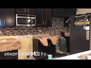 How to Remove Backsplash | Kitchen Tile | New Luxury Tile | Under Cabinet Lighting | Radford Homes