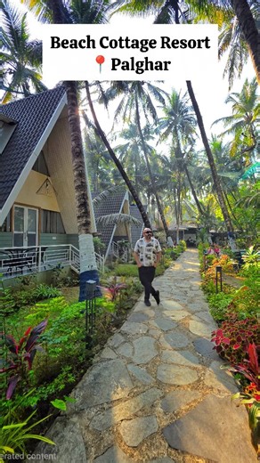 Mithun Mojidra 🇮🇳 on Instagram: "Wake up to soothing sea breeze, spend your day by the pool, and end it with mesmerizing sunset walks just steps away from the beach 🌊✨ Beach Cottage Resort in Palghar is a perfect blend of comfort and coastal charm, offering spacious stay options for couples, families, and groups. From outdoor games and indoor fun to relaxing pool time, every moment here feels refreshing. As the sun goes down, the property lights up beautifully, creating magical night vibes th