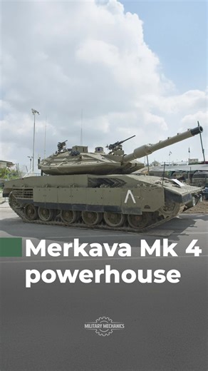 The Merkava Mk 4 is Israel’s main battle tank featuring modular composite armor, a 120 mm smoothbore gun, Trophy active protection system, advanced fire-control electronics, and a rear compartment for crew safety, ammunition storage, or troop evacuation, optimized for modern conventional and urban combat environments.