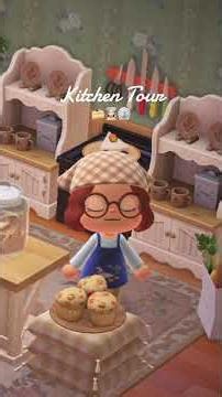 kitchen tour 🍰🫖 #animalcrossingnewhorizons #acnh #achinspiration #acnhisland #kitchentour