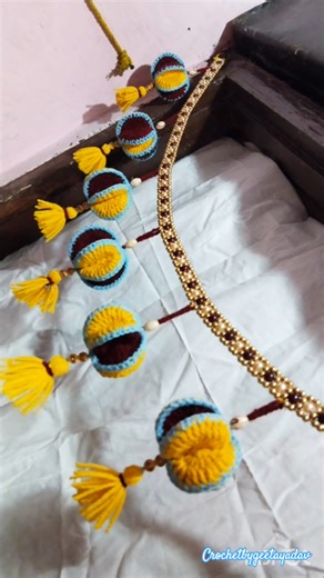 crochet toran🎐| kandil toran| how to make crochet toran| #shorts #crochet