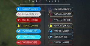 Minimal Social Media Lower thirds - 20090415 AEdownload.com