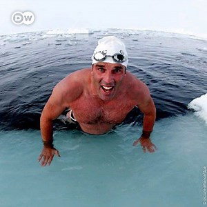 13K views · 435 reactions | ❄‍♂ Quite a cool guy: British swimmer Lewis Gordon Pugh – aka "the human polar bear" – has finished the first swim under the Antarctic ice to demonstrate the changes caused by climate change. | DW Euromaxx | Facebook