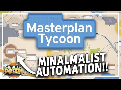 MINIMALIST Factory Builder!! - Masterplan Tycoon FULL RELEASE - Automation & Resource Management