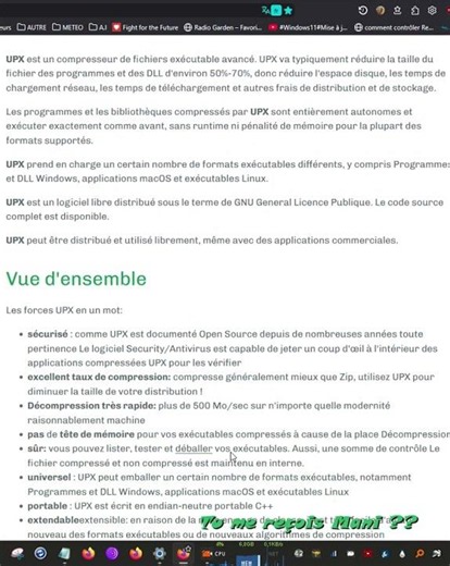 #W7#W11#Linux#UPX passe en version 5.2.0