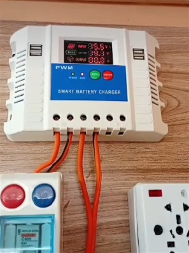 PWM 50A solar charge controller #pwm #pwm50A #battety120AH #DC12VSolarSystem #200wsolarpanel