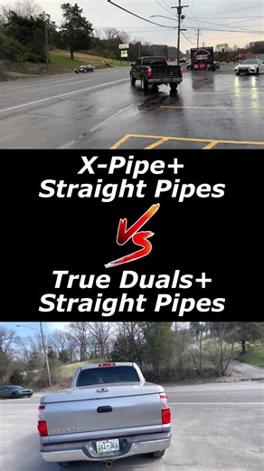 X-Pipe Vs True Duals! Which Sounds BEST with Straight Pipes? . Check out our website>>>exhaustaddicts.com . DM us your submissions! . Call us at 615-612-6244! . Located at Discount Muffler & Custom Exhaust Nashville, TN! . #exhaustaddicts