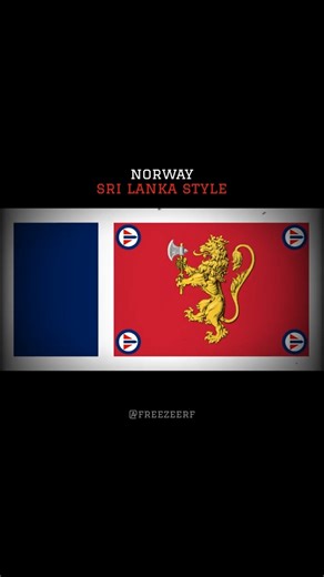 NORWEGIAN FLAG IN DIFFERENT STYLES #norway #flag #geography #edit #shorts
