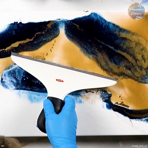 Acrylic Squeegee Painting | Amanda's Designs