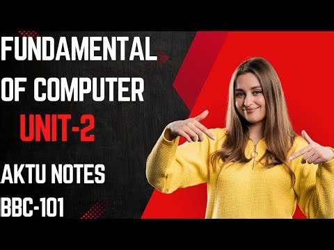 Fundamental Of Computer Oneshot || Unit-2 || BCA 1/2 Semester Subject