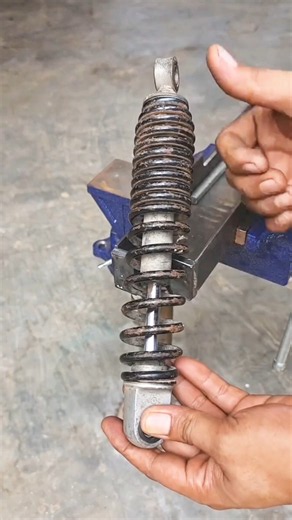 How to Adjust a Motorcycle Rear Shock Spring 🎉 Easy Suspension Setup 👍 #craft #handmade #skills