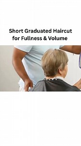 ✨ A Shorter Graduated Haircut for Fullness & Volume ✂️ This step-by-step technique builds natural lift and strong shape by adding clean graduation through the back and crown. The result? Fuller, more voluminous hair with a polished silhouette that still feels soft and wearable. Perfect for clients who want body and structure without heavy layers or too much length removal. 👇 Save this haircut for inspo! #GraduatedHaircut #ShortHaircut #VolumeHaircut #WomensHaircut #HairTutorial #HairEducation #