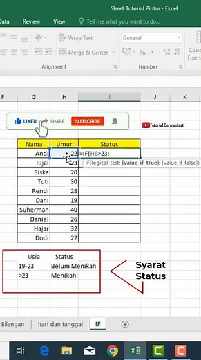 How to Find Married or Unmarried Status Using the IF Formula in Microsoft Excel
