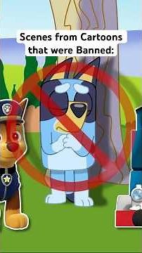 Scenes from Cartoons that were banned! #bluey
