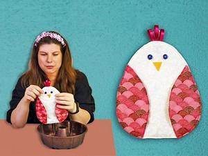 Chicken Potholder Sewing Pattern and Tutorial, Easter Sewing Pattern, Easy Fabric Chicken Potholder Pattern | VIDEO   PDF | Instant Download - Etsy